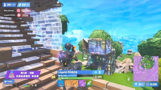  堡垒之夜世界杯激战正烈，建筑技巧成就赛场传奇  